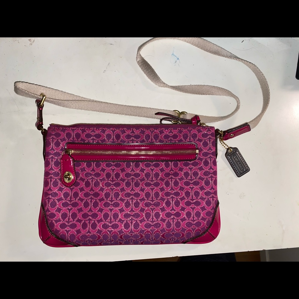 Pink Coach Handbag